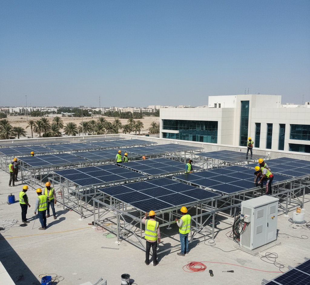 91.3 kWp Solar On-Grid System - Sanad Building
