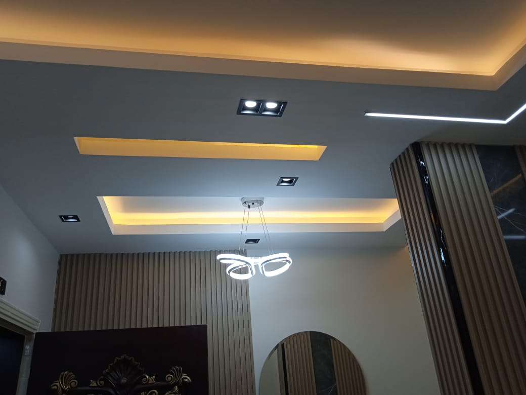 Feature Wall Cladding and Accent Lighting image 3