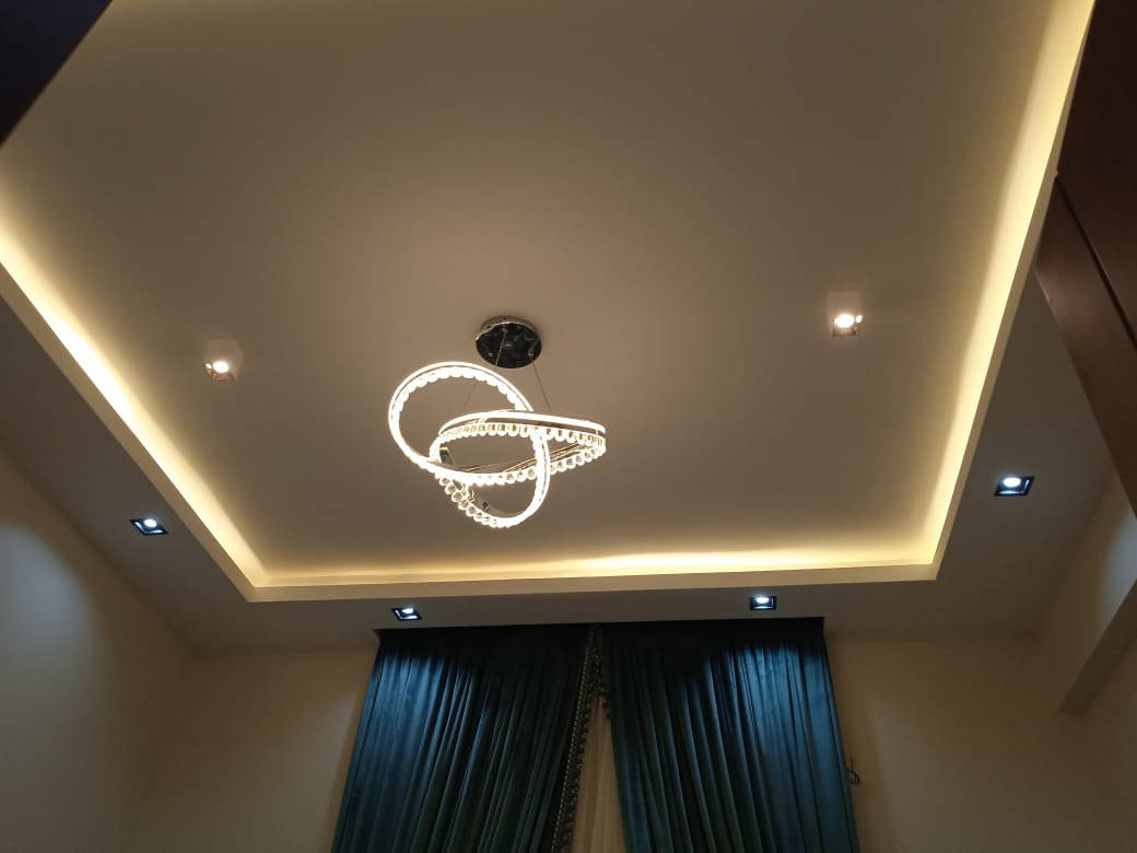 Bedroom Pendant and Cove Lighting image 3
