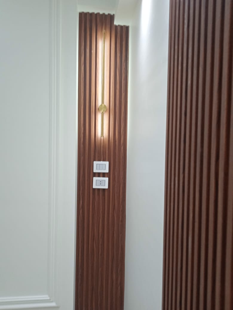 Feature Wall Cladding and Accent Lighting